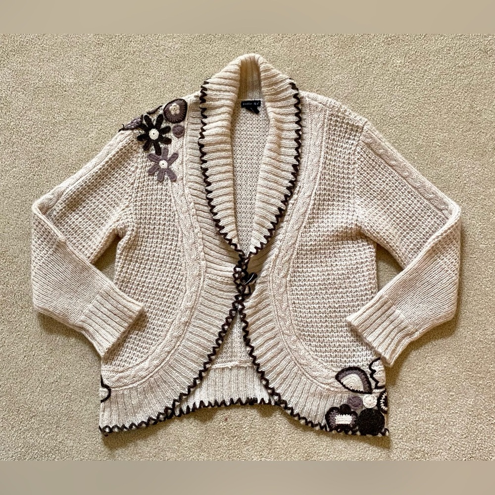 Vintage Wool Tally Ho Cardigan Sweater